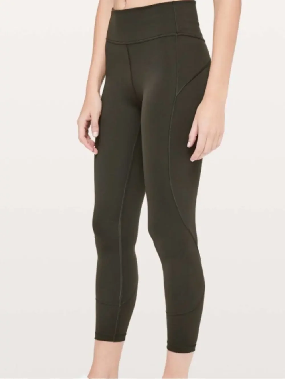 Lululemon Olive Green 7/8 Everlux 25” Tights